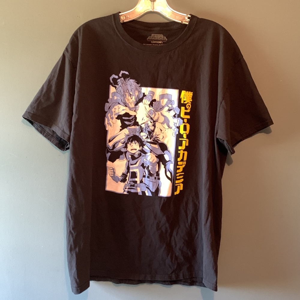 My Hero Academia Funimation Black Short Sleeve Large T-Shirt
